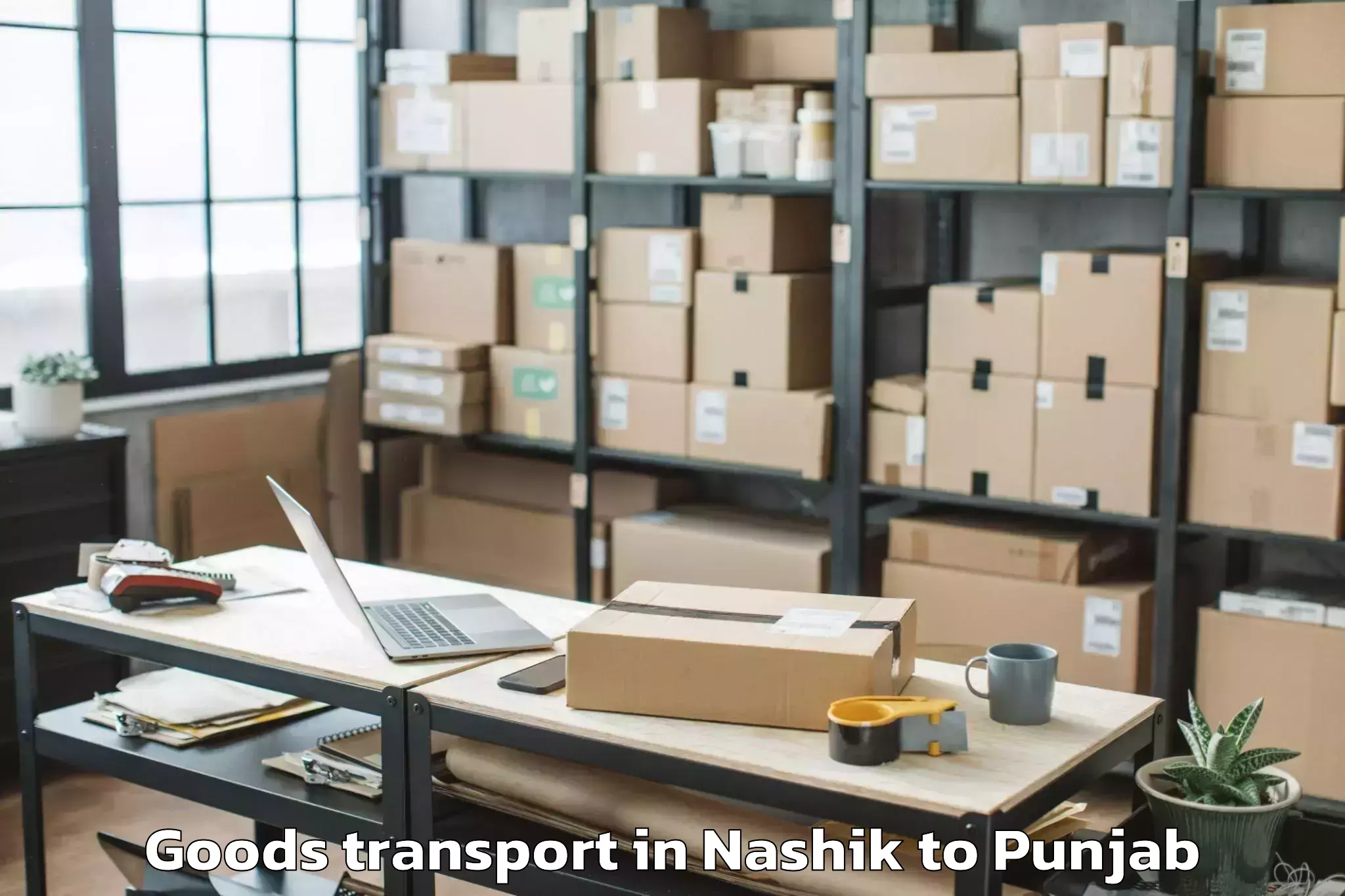 Affordable Nashik to Moga Goods Transport